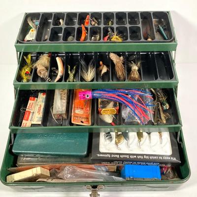 LOT 72: YCM Compass with Three Tackleboxes and Contents