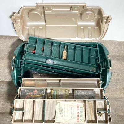 LOT 72: YCM Compass with Three Tackleboxes and Contents