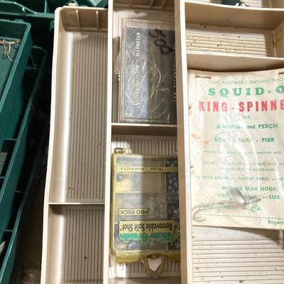 LOT 72: YCM Compass with Three Tackleboxes and Contents