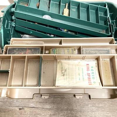 LOT 72: YCM Compass with Three Tackleboxes and Contents