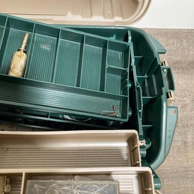LOT 72: YCM Compass with Three Tackleboxes and Contents
