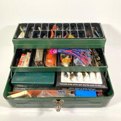 LOT 72: YCM Compass with Three Tackleboxes and Contents