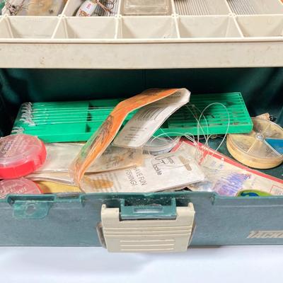 LOT 73: Black EON and Tackle Logic Tackleboxes with Bait, Lures, Tackle and More