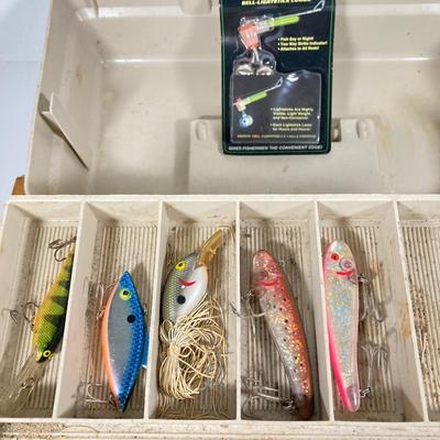LOT 73: Black EON and Tackle Logic Tackleboxes with Bait, Lures, Tackle and More