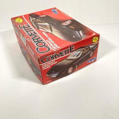 LOT 76: Vintage Toy Corvette Model Collection - 53 AMT Ertl, 62 AMT Ertl and MPC Super Sport Coupe