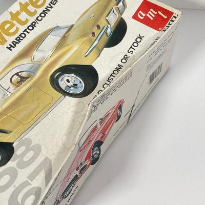 LOT 76: Vintage Toy Corvette Model Collection - 53 AMT Ertl, 62 AMT Ertl and MPC Super Sport Coupe