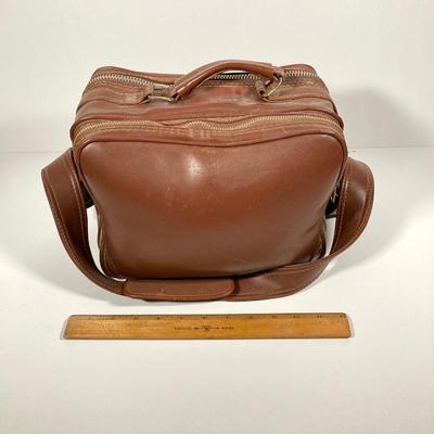 LOT 77: Vintage Nikon F 35mm Camera with Brown Coast Carrying Case and Accessories