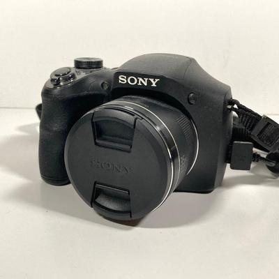 LOT 78: Sony Digital Camera Model DSC-H300 and Olympus Digital Camera Model C-3000 Zoom with Samsonite Carrying Case