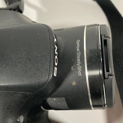 LOT 78: Sony Digital Camera Model DSC-H300 and Olympus Digital Camera Model C-3000 Zoom with Samsonite Carrying Case
