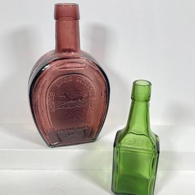 LOT 79: Collection of Colored / Clear Glass Bottles - Bitters, Wheaton and More