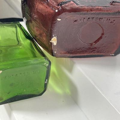 LOT 79: Collection of Colored / Clear Glass Bottles - Bitters, Wheaton and More