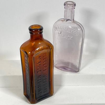 LOT 79: Collection of Colored / Clear Glass Bottles - Bitters, Wheaton and More