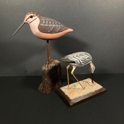 LOT 80: Hand Crafted Bird Collection - Carved Wood and Ceramic