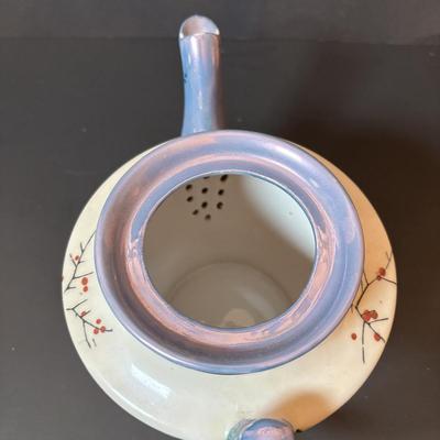 LOT 88: Collection of Hand Painted China including a Tea Set, Salt/Pepper Shakers & Decorative Plate