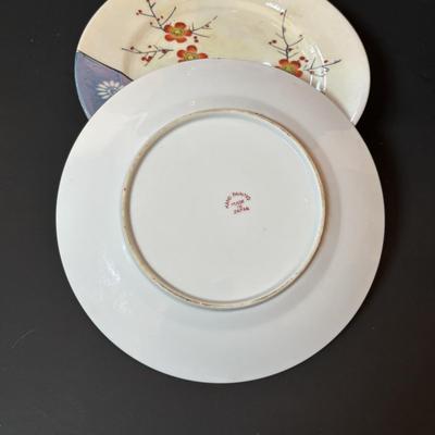 LOT 88: Collection of Hand Painted China including a Tea Set, Salt/Pepper Shakers & Decorative Plate