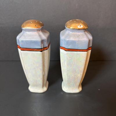 LOT 88: Collection of Hand Painted China including a Tea Set, Salt/Pepper Shakers & Decorative Plate