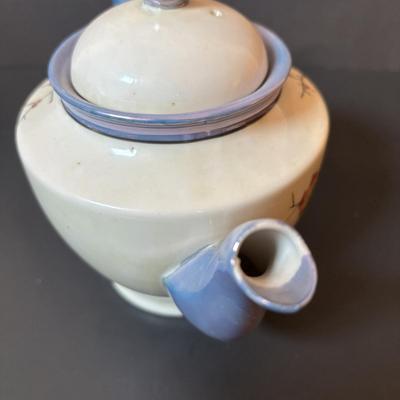 LOT 88: Collection of Hand Painted China including a Tea Set, Salt/Pepper Shakers & Decorative Plate