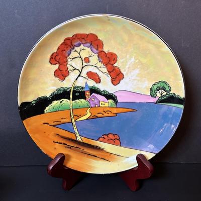 LOT 88: Collection of Hand Painted China including a Tea Set, Salt/Pepper Shakers & Decorative Plate