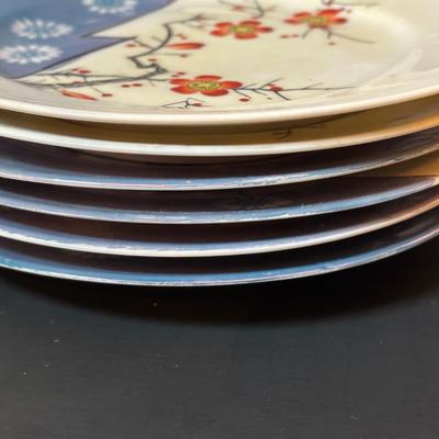 LOT 88: Collection of Hand Painted China including a Tea Set, Salt/Pepper Shakers & Decorative Plate