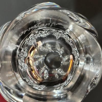 LOT 90: DJ Copenhagen Denmark Porcelain Cat, Orrefors Crystal Vase and Marbled Glass Vase