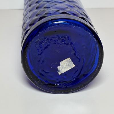 LOT 93: Colbalt Blue Collection: Westmoreland Small Footed Trinket Dish w/Lid, Hofbauer Brydes Three Footed Candy Dish & Home Decor...