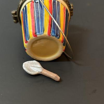 LOT 217: Boats on Dune Signed M, Weston Painting, Pottery Fish Platters, Eldreth Salt Glaze Pottery Cat