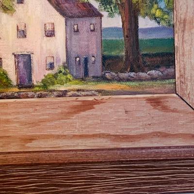 LOT 109 Rustic Framed Scenic Rural Wall Art