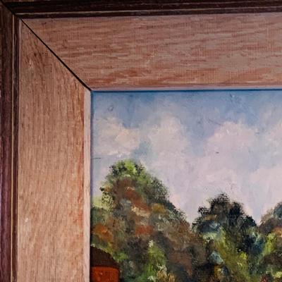 LOT 109 Rustic Framed Scenic Rural Wall Art