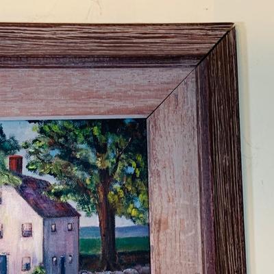 LOT 109 Rustic Framed Scenic Rural Wall Art