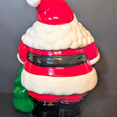 LOT 112: Unmarked Ceramic Santa Cookie Jar