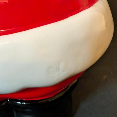 LOT 112: Unmarked Ceramic Santa Cookie Jar