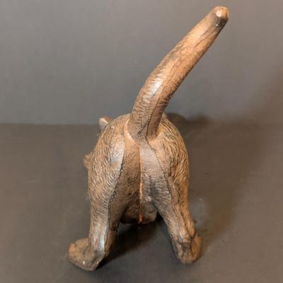 LOT 113: Heavy Cast Metal Stretching Cat Doorstop