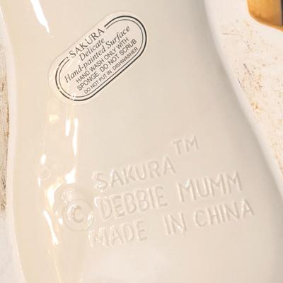 LOT 122: Sakura Debbie Mumm Orange Cat Cookie Jar