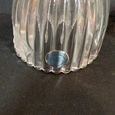 LOT 125: Indiana Glass Thumbprint Style Compote w/Gold Trim, Goebel Bells, Ansley Bells & More