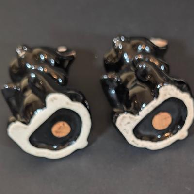 LOT 127F: Large Vintage/Antique Collection Of Black/Black & White Cat Salt & Pepper Shakers, Shows Appropriate Age Wear