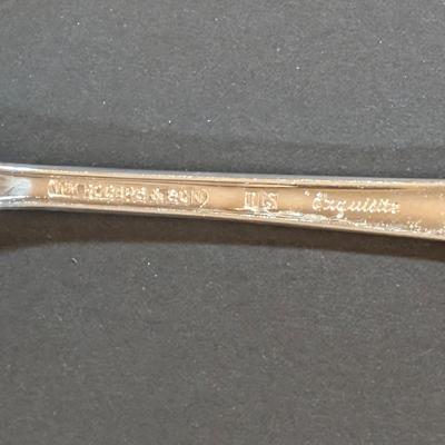 LOT 132: WM Rogers & Sons Silver Plated Flatware in Wooden Case