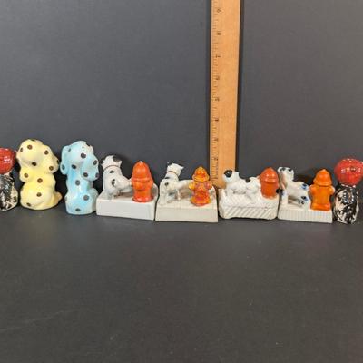 LOT 134: Vintage Made in Japan Bulldog Ashtrays/Trinket Dishes, Spotted Dog Salt/Pepper Shakers and Scottie Doa Salt/Pepper Shakers