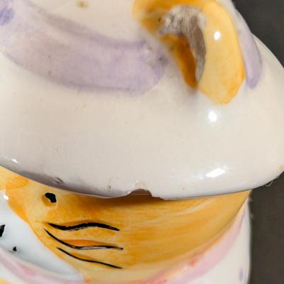 LOT 135: Vintage Enesco Poodle Dog & Butterfly Salt/Pepper, Creamer/Sugar Set,