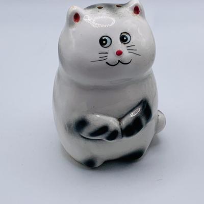 LOT 168: Adorable Lefton Kitty Cat Serving Set Including Two (2) Mugs, Salt and Pepper Shakers, Creamer and Sugar Bowl and Spoon Rest