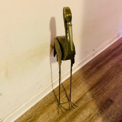 LOT 171: Crane/Heron Metal Statue