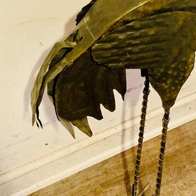 LOT 171: Crane/Heron Metal Statue
