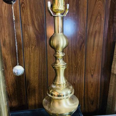 LOT 172: Set of Three (3) Brass Table Lamps