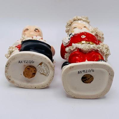 LOT 174: Large Assortment of Ceramic/ Porcelain Holiday Decor Featuring a Lenox Serving Dish, Napco Mr and Mrs Claus, and Much More