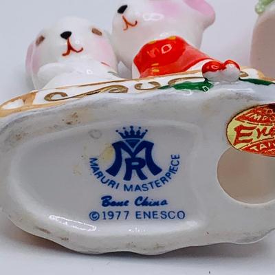 LOT 174: Large Assortment of Ceramic/ Porcelain Holiday Decor Featuring a Lenox Serving Dish, Napco Mr and Mrs Claus, and Much More