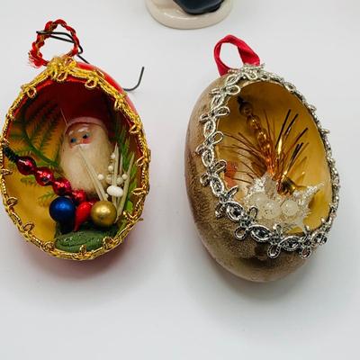 LOT 174: Large Assortment of Ceramic/ Porcelain Holiday Decor Featuring a Lenox Serving Dish, Napco Mr and Mrs Claus, and Much More