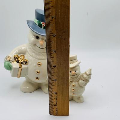 LOT 175: Assortment of Ceramic and Porcelain and Other Holiday Snowmen Featuring Two (2) Lenox Figurines and Willirays Studio Resin...