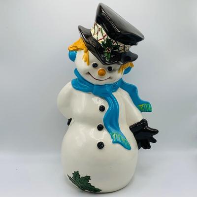LOT 175: Assortment of Ceramic and Porcelain and Other Holiday Snowmen Featuring Two (2) Lenox Figurines and Willirays Studio Resin...