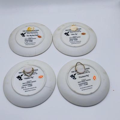 LOT 178: Collection of Vintage Toys Including Composite Doll, Disney Three Little Pigs Anniversary Plates, Mickey Mouse Digital. Clock...