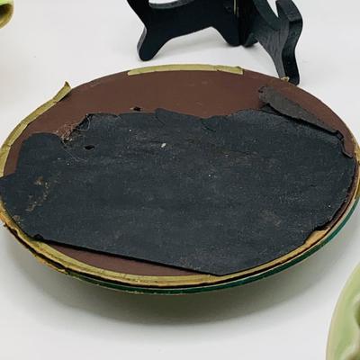LOT 180: Victoria Ware Ironstone Bowl, Ceramic Cat Planter, Vintage Dog Picture, and Much More