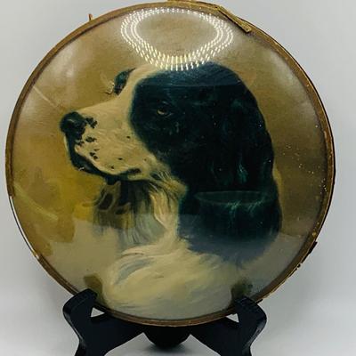 LOT 180: Victoria Ware Ironstone Bowl, Ceramic Cat Planter, Vintage Dog Picture, and Much More